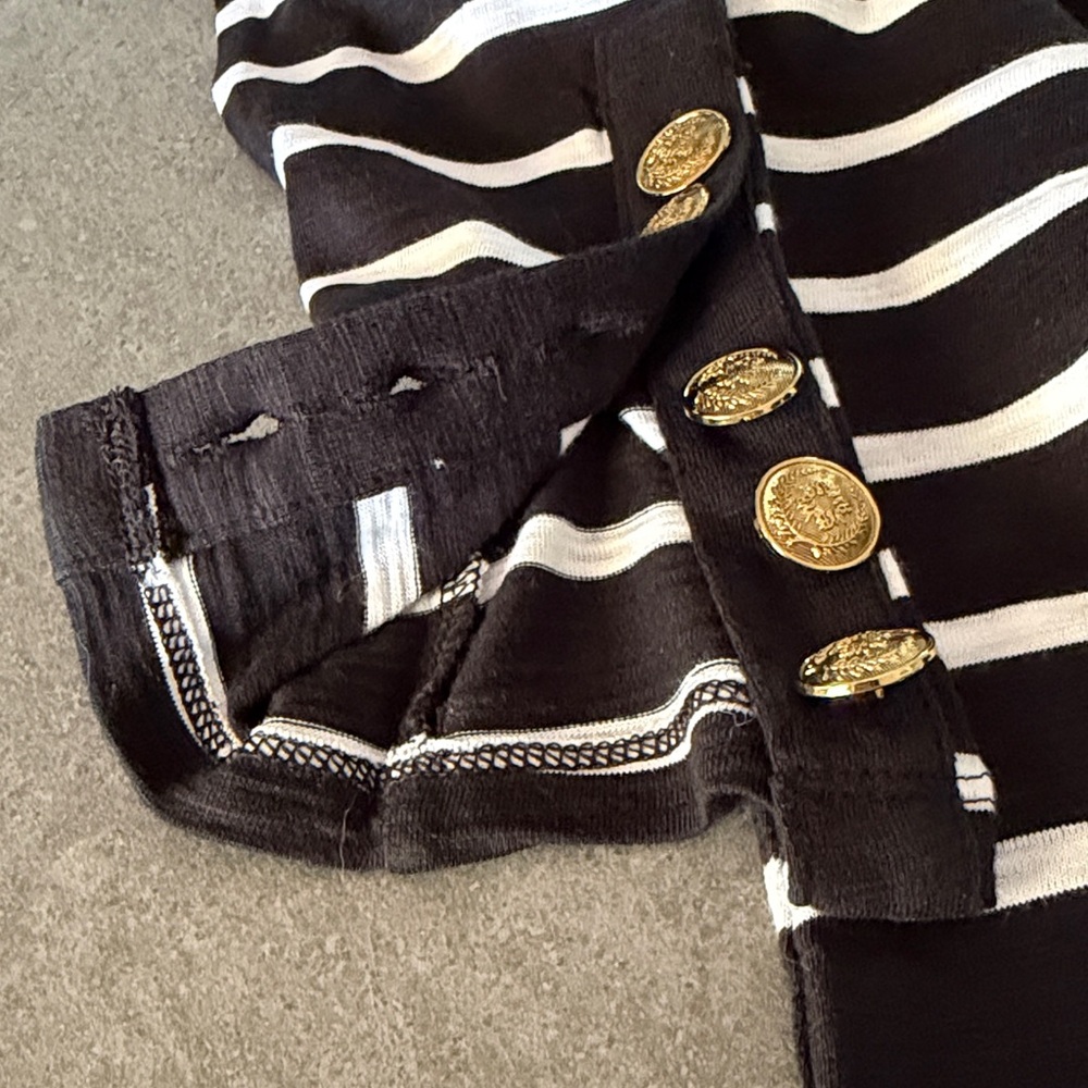 WHBM Striped Long Sleeve T-Shirt - Picture 8 of 8